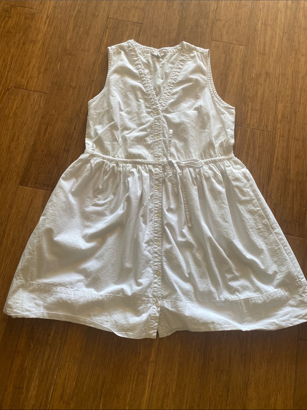 Gap 100% Cotton dress with Drawstring Waist with pockets